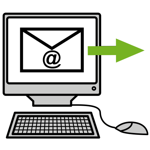 Pictogramme représentant le verbe envoyer un Email